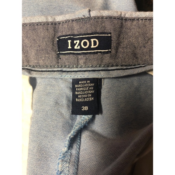 Men’s Izod Light Blue Shorts Size: 38 - Picture 2 of 3